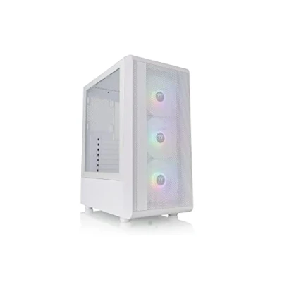 Afbeelding van Thermaltake CA 1X2 00M6WN 00 Midi tower Gaming behuizing Wit 3 voorgeïnstalleerde LED ventilators, Zijvenster
