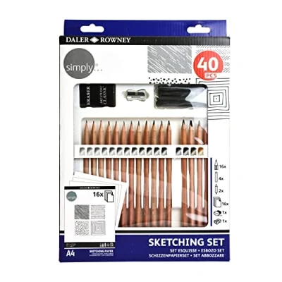 Afbeelding van Daler Rowney Simply schetsset, 40 delig