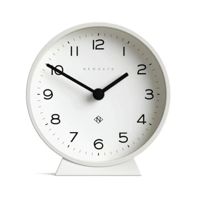 Afbeelding van NEWGATE® M Stille schoorsteenklok met vegen, &quot;No Tick&quot;, een moderne open haardklok, kleine klok, woonkamerklok, bureauklok, minimalistische wijzerplaat