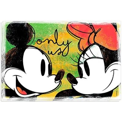 Afbeelding van Egan Set van 2 groene Mickey en Minnie Placemats