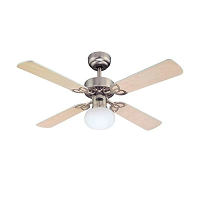 Afbeelding van Westinghouse Lighting 7227240 Vegas Plafondventilator E27, metaal, geborsteld aluminium