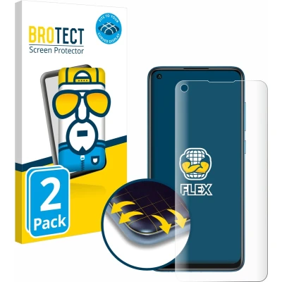 Afbeelding van BROTECT Screenprotector voor Xiaomi Redmi Note 9 Folie Beschermfolie transparant volledig dekking (2 Stuks)