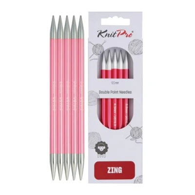 Afbeelding van KnitPro Zing sokkennaalden 20cm 6.50mm