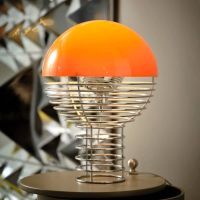 Afbeelding van VERPAN Wire Kleine tafellamp, oranje