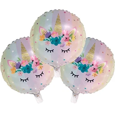 Afbeelding van DIWULI, Eenhoorn ballonnen, 3 delig, aluminium ballonset, eenhoorn, voor verjaardag, meisjes, kinderen, bruiloft, themafeest, decoratie, geschenken