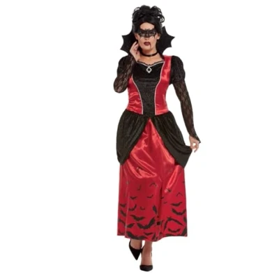 Afbeelding van SMIFFY&#039;S Gemaskerde gothic vampier kostuum voor vrouwen S