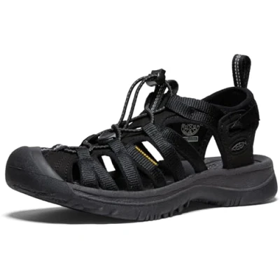 Afbeelding van KEEN Whisper W neutraal grijs/heldere Chartreuse sandalen voor dames, Black Magnet, 40 EU