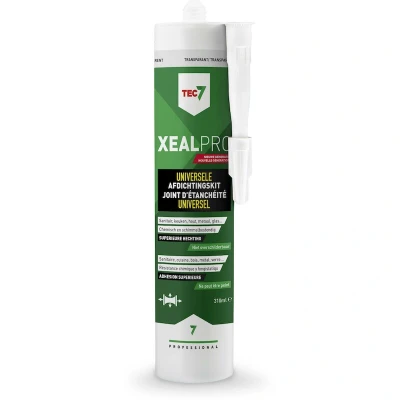 Afbeelding van Tec7 xealpro siliconen afdichtingskit 310 ml, transparant, koker