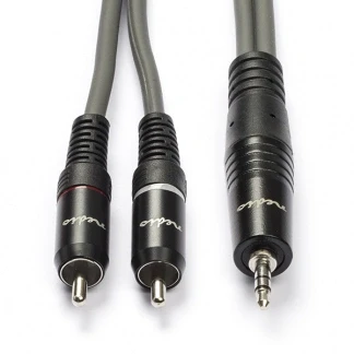 Afbeelding van Tulp naar jack 3.5 mm kabel Nedis 3 meter (Stereo, 100% koper)