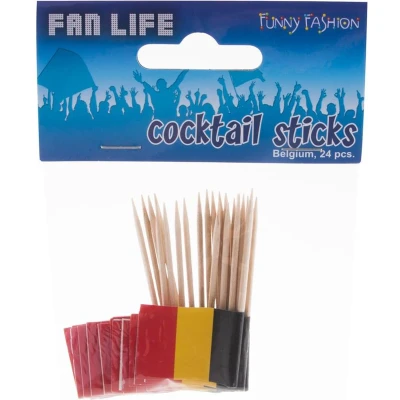 Afbeelding van Cocktailprikkers België (Set van 24)