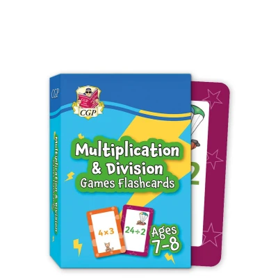 Afbeelding van CGP KS2 Activity Books and Cards Multiplication &amp; Division Games Flashcards for Ages 7 8 (Year 3)
