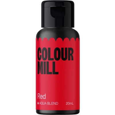 Afbeelding van Colour Mill Aqua Blend Voedingskleurstof op Waterbasis Red 20 ml