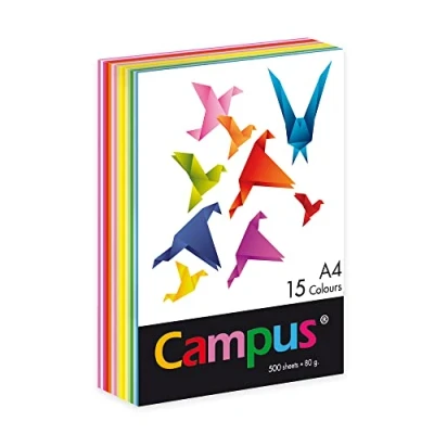 Afbeelding van Plus Office Kleur 002210 papier, 500 vellen, 80 g, 15 kleuren, A4