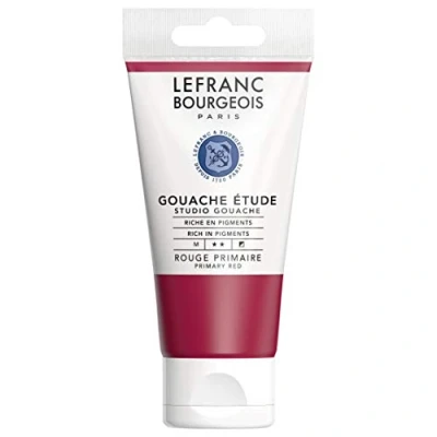 Afbeelding van Lefranc Bourgeois Gouache Etude Tube 80 ml rood