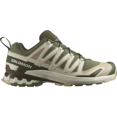 Afbeelding van Salomon XA PRO 3D V9 Outdoorschoenen, Heren, Maat: 42 2/3, Deep lichen green/safari/dark earth Textiel/ synthetisch