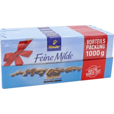 Afbeelding van Tchibo Feine Milde Gemalen koffie Voordeelpakket 4x 1 kg