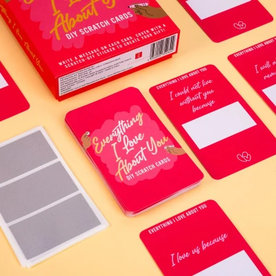Afbeelding van DIY Kraskaarten Everything I Love About You