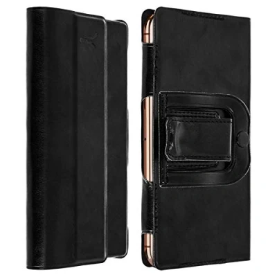 Afbeelding van Akashi, Riemtas Smartphonehouder met dubbele clip, Zwart