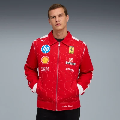 Afbeelding van PUMA Scuderia Ferrari HP Team Monza racejack voor Heren, Rood, Maat 3XL