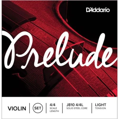 Image de D&#039;Addario J810 4/4L Jeu de cordes violon Prelude, manche 4/4, Light