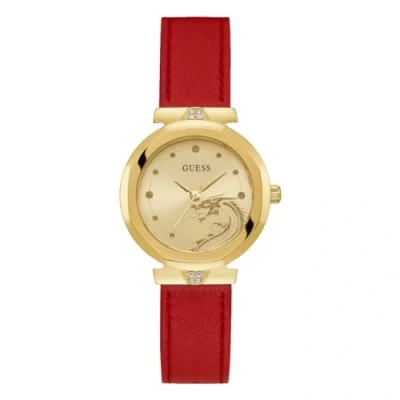 Afbeelding van Guess Rumour Horloge goldcoloured, Dames, Maat: One Size, Gold/coloured