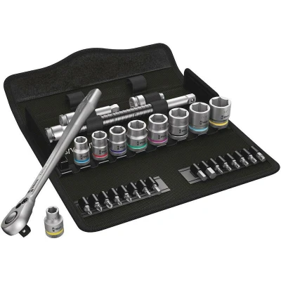 Afbeelding van Wera 8100 SB 11 Zyklop 05004051001 Dopsleutelset Inch 3/8 29 delig