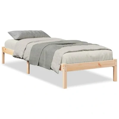 Afbeelding van vidaXL Bedframe extra lang zonder matras massief grenenhout 100x220 cm