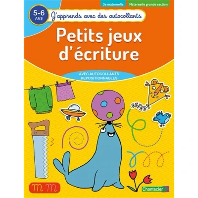Image de Petits jeux d&#039;écriture (5 6 a.) (J&#039;apprends avec des autocollants)