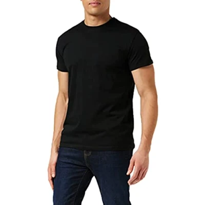 Afbeelding van Lower East Le105 T shirt met ronde hals voor heren, 5 stuks, x zwart., M