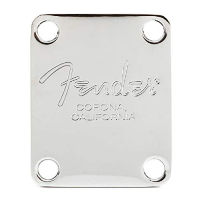Afbeelding van Fender Neck Plate American Standard Bass, chrom Gitaaronderdeel