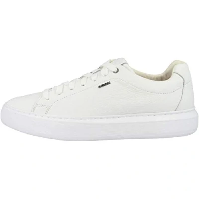 Afbeelding van Geox Sneakers laag, Heren, Maat: 43, White Leer en textiel