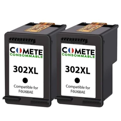 Image de COMETE 302XL 2 Cartouches d&#039;encre Compatibles HP Marque française