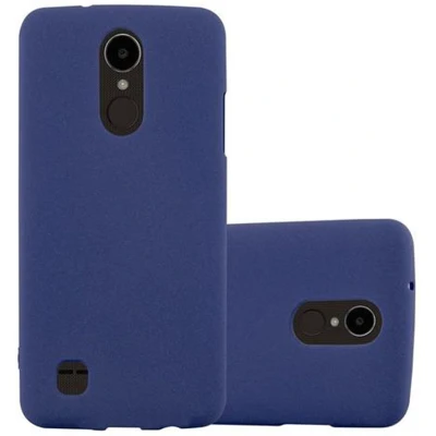 Afbeelding van Cadorabo Hoesje geschikt voor LG K4 2017 in FROST DONKER BLAUW Beschermhoes gemaakt van flexibel TPU silicone Case Cover