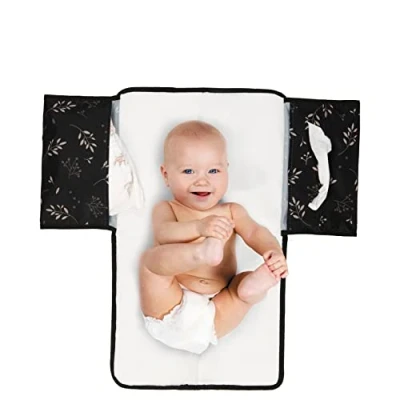 Afbeelding van Dooky 3 in 1 Changing Pack Romantic Leaves Black