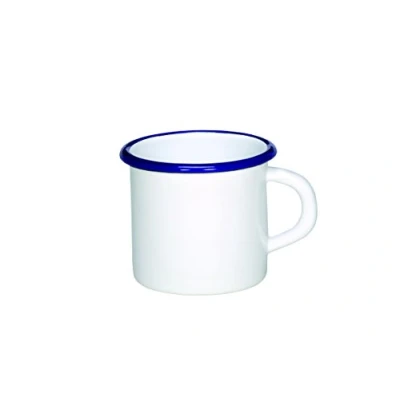 Afbeelding van Karl Krüger 18/B Husum mok 8 cm wit / blauwe rand x 8,5