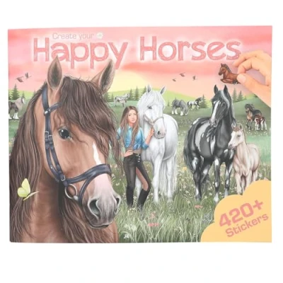 Afbeelding van Create Your Happy Horses Stickerboek