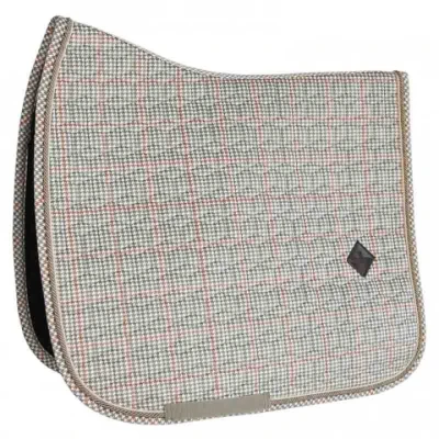Afbeelding van Kentucky Zadeldekje Pied de Poule Dressuur Beige Full