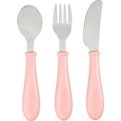 Afbeelding van Béaba Bestek 3 Delig Old Pink 12+ Maanden