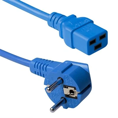Afbeelding van ACT, Verlengkabels, Netsnoeraansluiting CEE7/7 mannelijk (schuin) (0.60 m, CEE 7/7)