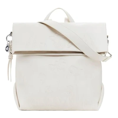 Afbeelding van Desigual Medium Chrome FLAP Rugzak, Dames, Maat: One Size, Beige