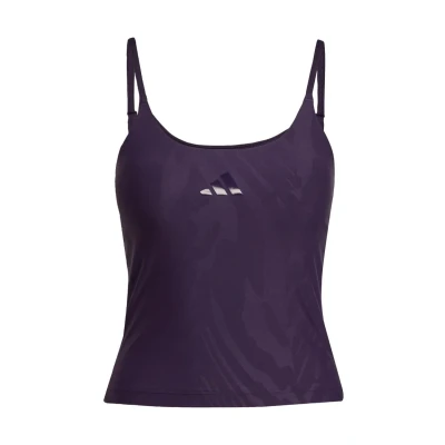 Afbeelding van adidas Performance Optime TANK Top, Dames, Maat: Large, Aurora plum