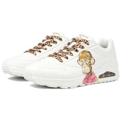 Afbeelding van Skechers UNO Unisex Sneakers laag white, Maat: 42, White Hoogwaardig imitatieleer