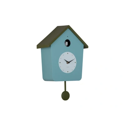 Afbeelding van Karlsson Wandklok Cuckoo Light Misty blue &amp; army green