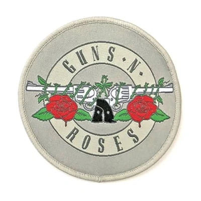 Afbeelding van Guns N&#039; Roses Silver Circle Logo Patch Grijs