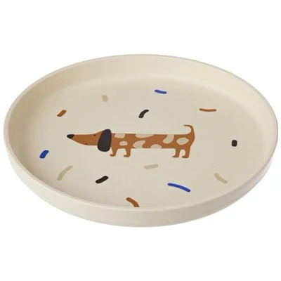Image de LÄSSIG Assiette sans mélamine pour enfant BPA lave vaisselle et micro ondes/plaque Little Mateys Bleu royal