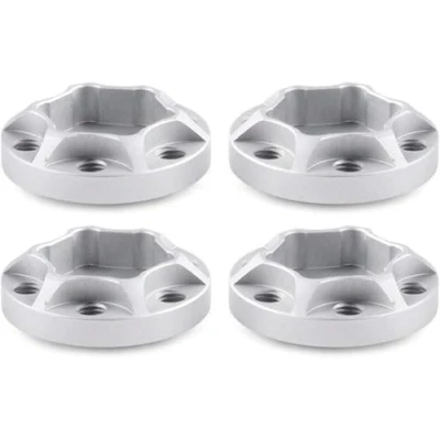 Afbeelding van INJORA RC wiel Hex Car 12 mm zeskant metalen accessoires set 4 stuks voor 1/10 Crawler Axial SCX10 Traxxas TRX4 D90 (zilver 6 mm)