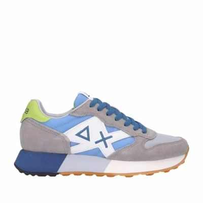 Afbeelding van Sun68 JAKI Sneakers laag, Heren, Maat: 44, Azzurro Leer en textiel