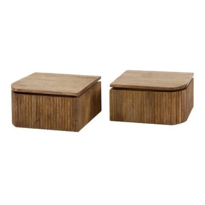 Afbeelding van AnLi Style Nachtkastje set/2 wave L+R afgerond