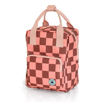 Afbeelding van Studio Ditte rugzak Small Blocks pink brown