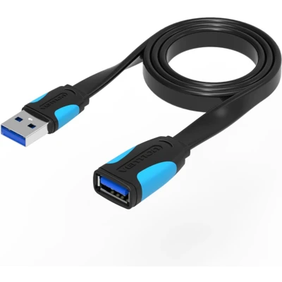 Afbeelding van Vention Platte USB 3.0 Verlengkabel VAS A13 B200 2 meter